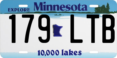 MN license plate 179LTB