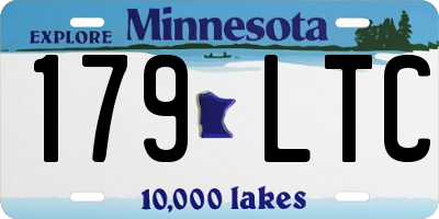 MN license plate 179LTC
