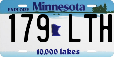 MN license plate 179LTH