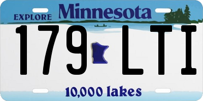 MN license plate 179LTI