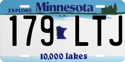 MN license plate 179LTJ
