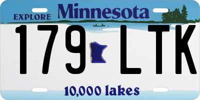MN license plate 179LTK