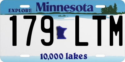MN license plate 179LTM