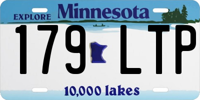 MN license plate 179LTP