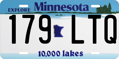 MN license plate 179LTQ