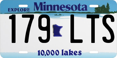 MN license plate 179LTS