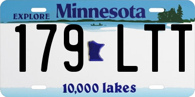 MN license plate 179LTT