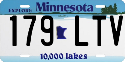 MN license plate 179LTV