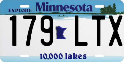 MN license plate 179LTX