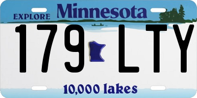 MN license plate 179LTY