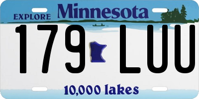 MN license plate 179LUU