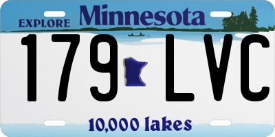 MN license plate 179LVC