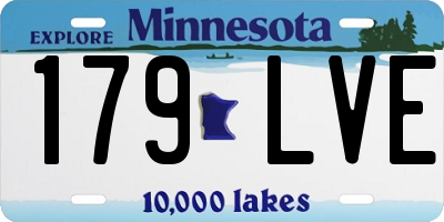 MN license plate 179LVE
