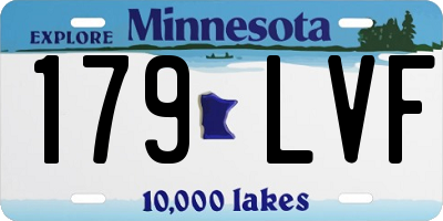 MN license plate 179LVF