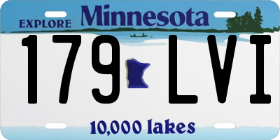 MN license plate 179LVI