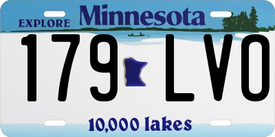 MN license plate 179LVO