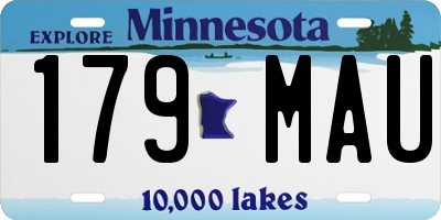 MN license plate 179MAU