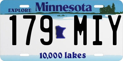 MN license plate 179MIY