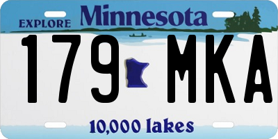 MN license plate 179MKA