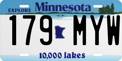 MN license plate 179MYW