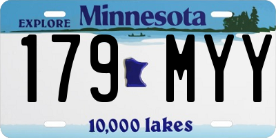 MN license plate 179MYY