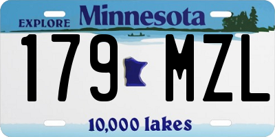 MN license plate 179MZL