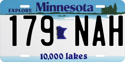 MN license plate 179NAH