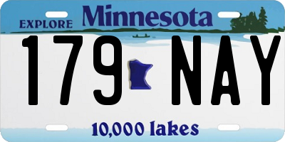 MN license plate 179NAY