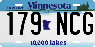 MN license plate 179NCG