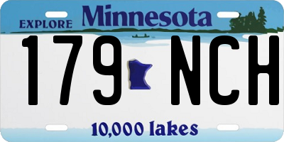 MN license plate 179NCH