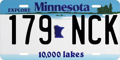 MN license plate 179NCK