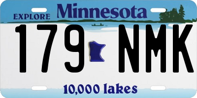 MN license plate 179NMK