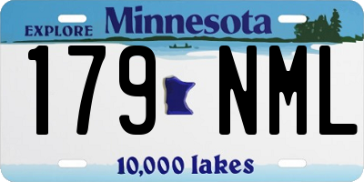 MN license plate 179NML