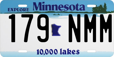 MN license plate 179NMM