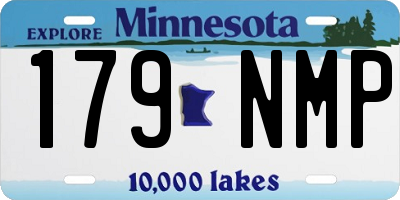 MN license plate 179NMP