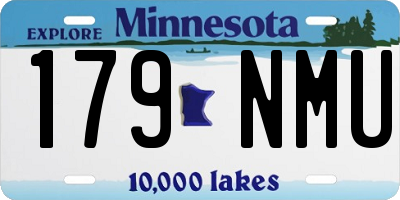 MN license plate 179NMU