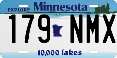 MN license plate 179NMX