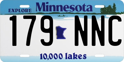 MN license plate 179NNC