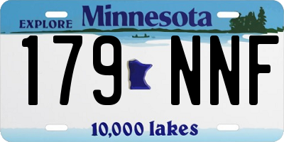 MN license plate 179NNF