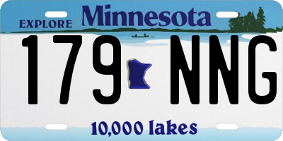 MN license plate 179NNG