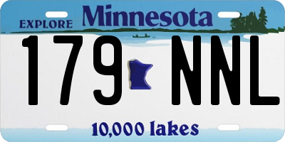 MN license plate 179NNL