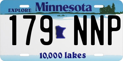 MN license plate 179NNP