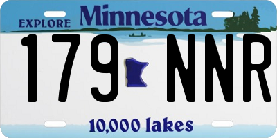 MN license plate 179NNR
