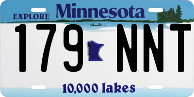 MN license plate 179NNT