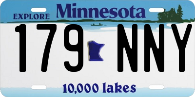 MN license plate 179NNY
