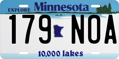 MN license plate 179NOA