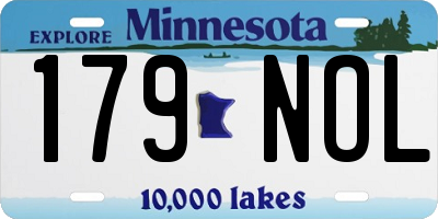 MN license plate 179NOL