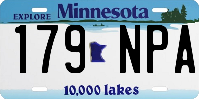 MN license plate 179NPA