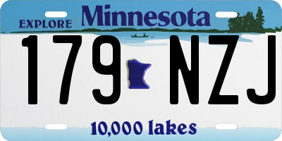 MN license plate 179NZJ