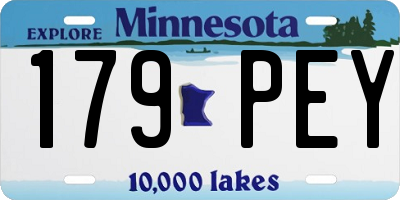 MN license plate 179PEY